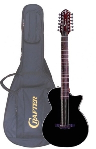 Электроакустическая гитара CRAFTER CT-120-12/EQ / BK + Чехол